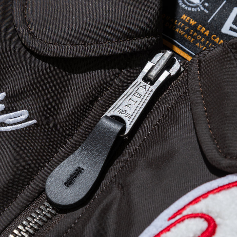 MA-1 フライトジャケット Alpha Industries ニューヨーク・ヤンキース ブラウン