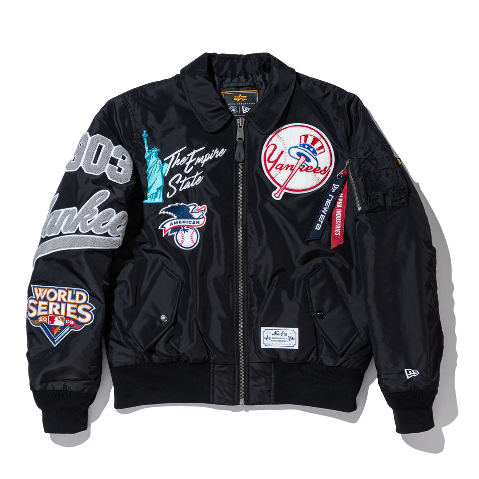 MA-1 フライトジャケット Alpha Industries ニューヨーク・ヤンキース ブラック