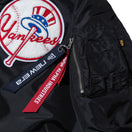 MA-1 フライトジャケット Alpha Industries ニューヨーク・ヤンキース ブラック