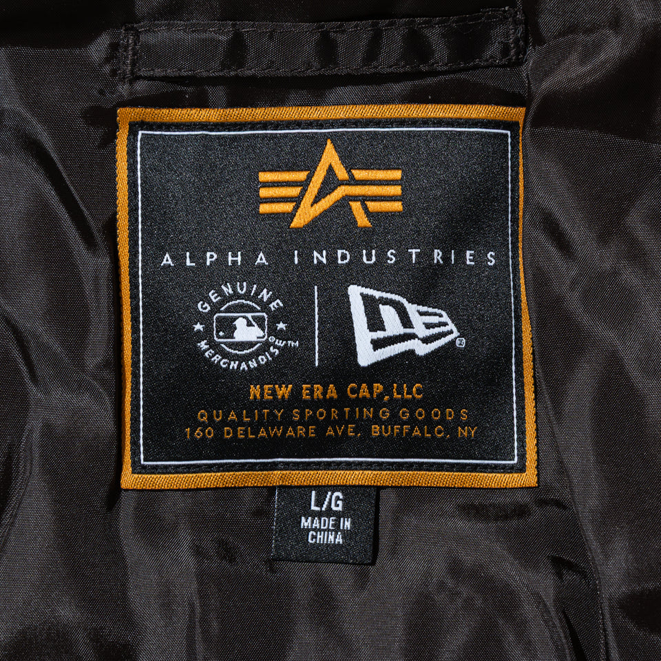MA-1 フライトジャケット Alpha Industries ロサンゼルス・ドジャース ブラウン
