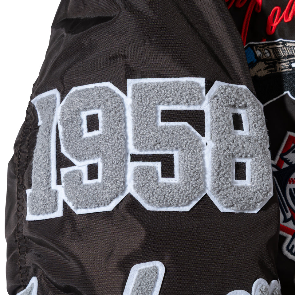 MA-1 フライトジャケット Alpha Industries ロサンゼルス・ドジャース ブラウン