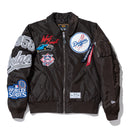 MA-1 フライトジャケット Alpha Industries ロサンゼルス・ドジャース ブラウン