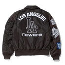 MA-1 フライトジャケット Alpha Industries ロサンゼルス・ドジャース ブラウン