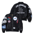 MA-1 フライトジャケット Alpha Industries ロサンゼルス・ドジャース ブラック