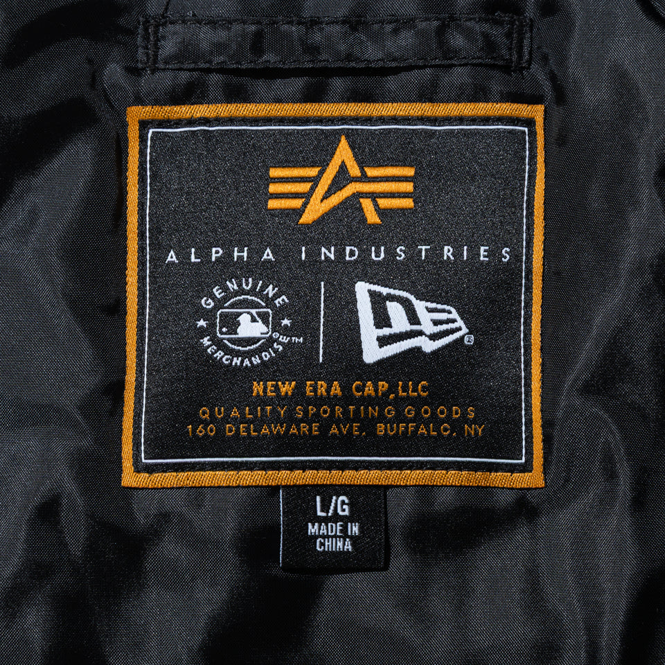 MA-1 フライトジャケット Alpha Industries ロサンゼルス・ドジャース ブラック