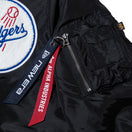 MA-1 フライトジャケット Alpha Industries ロサンゼルス・ドジャース ブラック