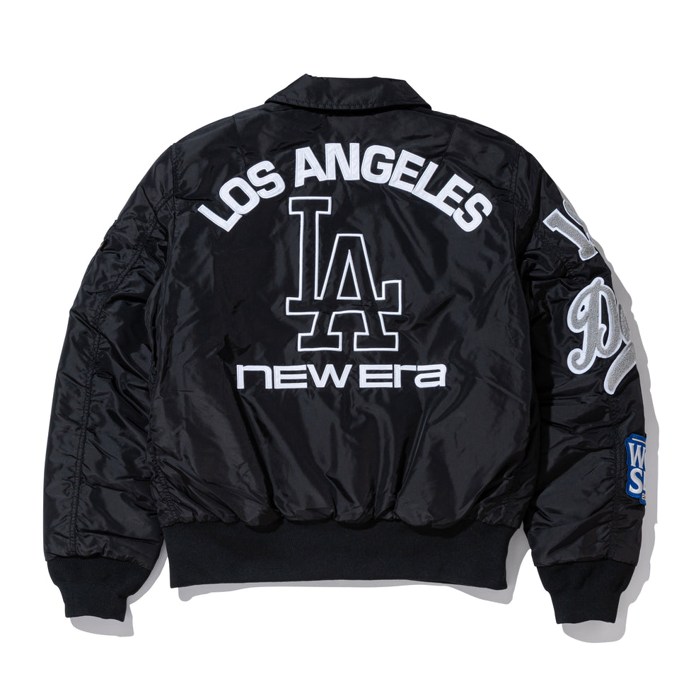 MA-1 フライトジャケット Alpha Industries ロサンゼルス・ドジャース ブラック
