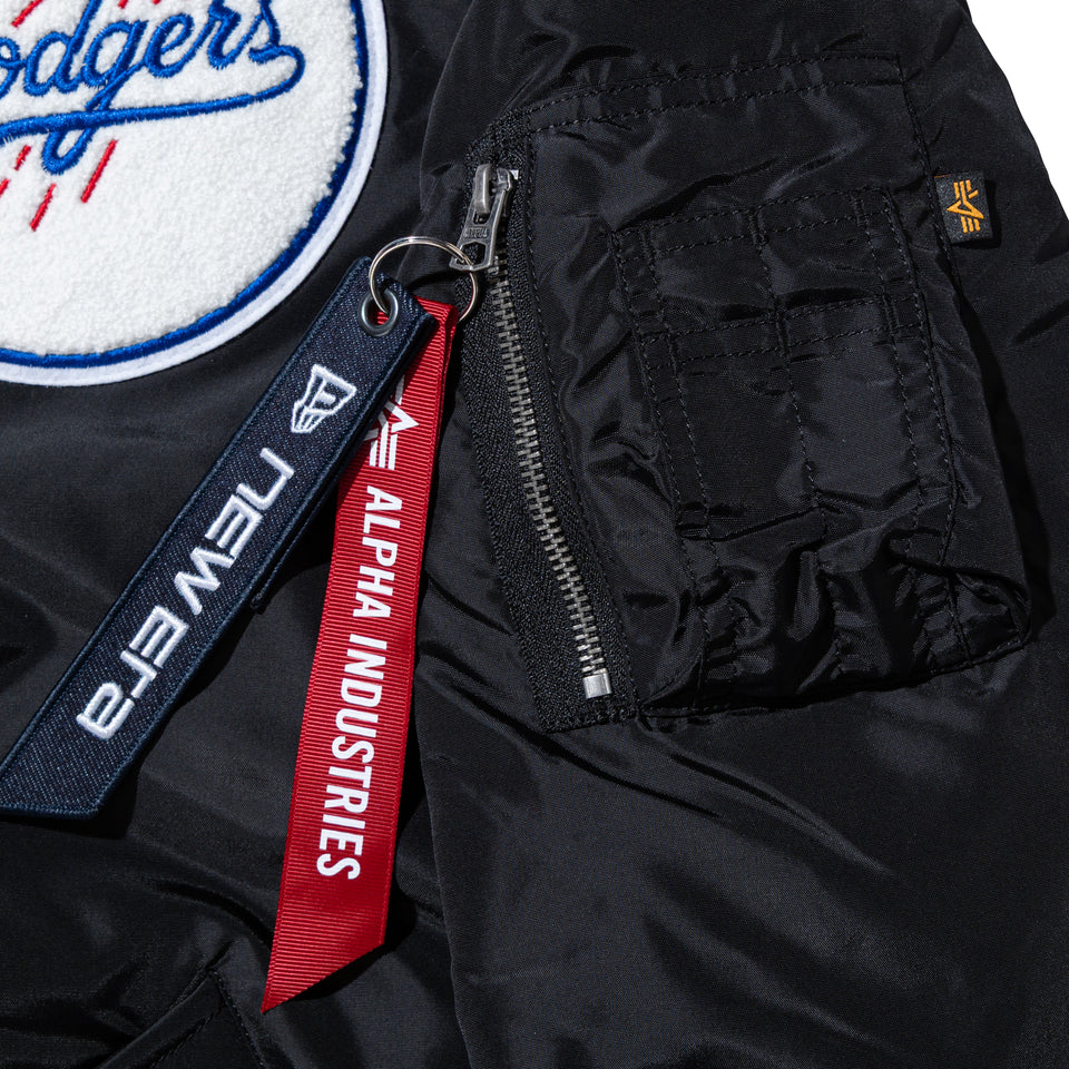 MA-1 フライトジャケット Alpha Industries ロサンゼルス・ドジャース ブラック