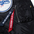 MA-1 フライトジャケット Alpha Industries ロサンゼルス・ドジャース ブラック