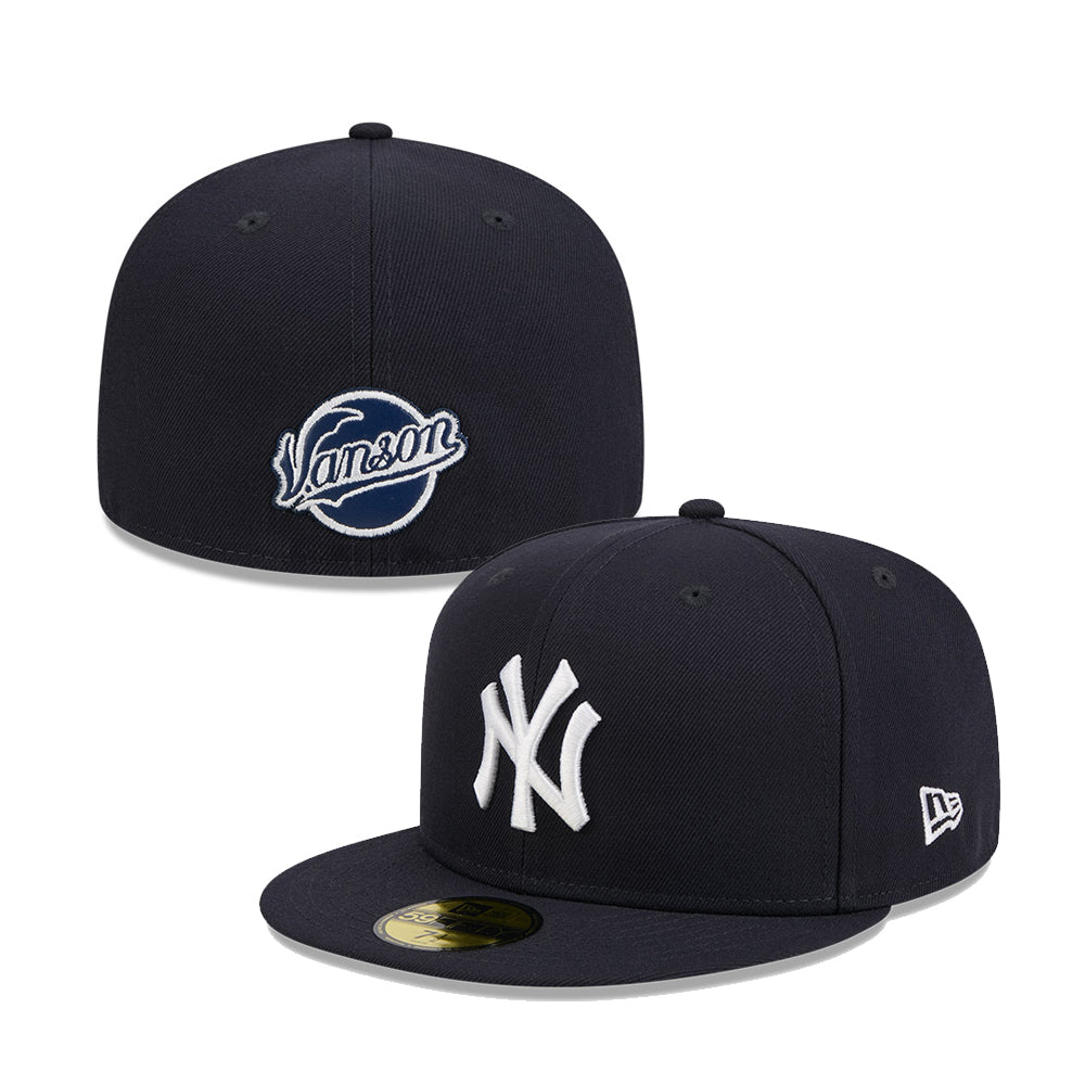 59FIFTY Vanson Leathers ニューヨーク・ヤンキース ネイビー