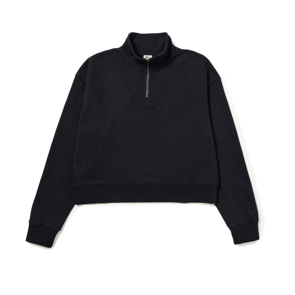 Women's スウェット ハーフジップ プルオーバーTonal Logo ブラック | NEW ERA ニューエラ公式オンラインストア