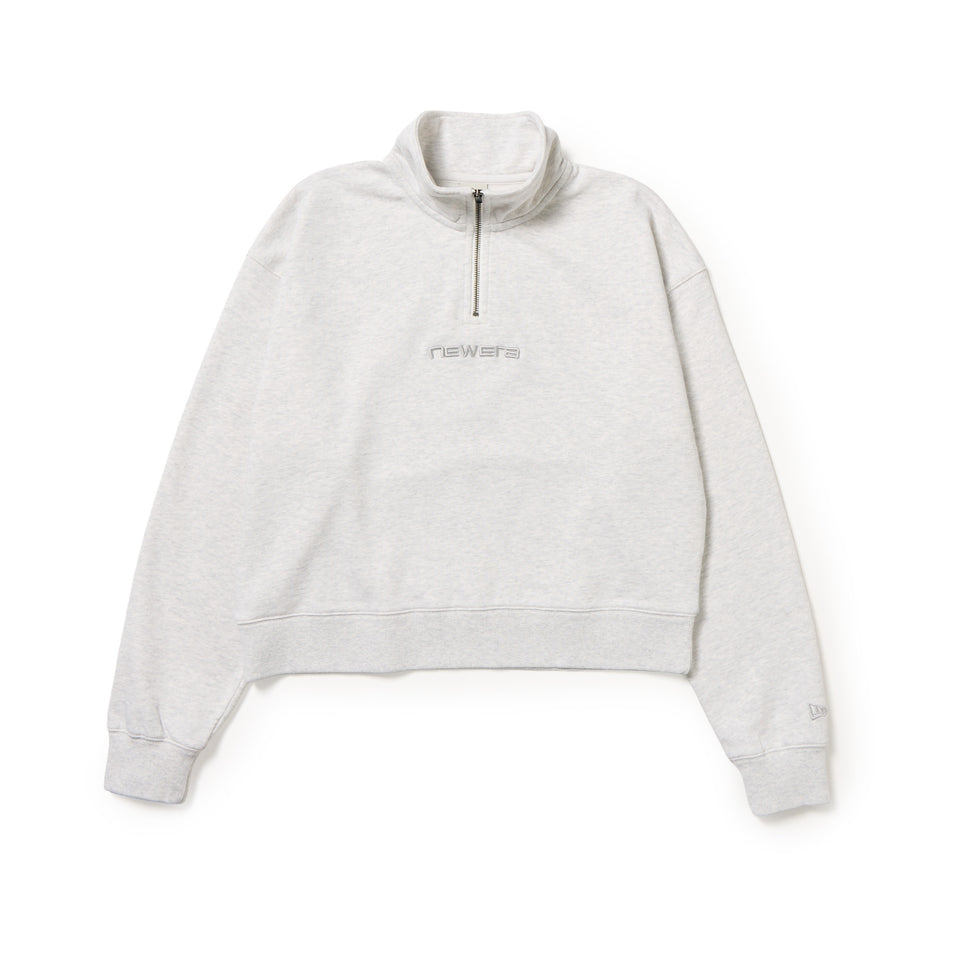 Women's スウェット ハーフジップ プルオーバーTonal Logo アッシュグレー | NEW ERA ニューエラ公式オンラインストア