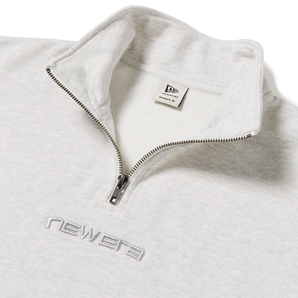 Women's スウェット ハーフジップ プルオーバーTonal Logo アッシュグレー | NEW ERA ニューエラ公式オンラインストア