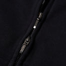 Women's クロップド スウェット フルジップ フーディー Raised Flag ブラック