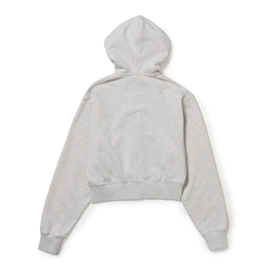 Women's クロップド スウェット フルジップ フーディー Raised Flag アッシュグレー | NEW ERA ニューエラ公式オンラインストア