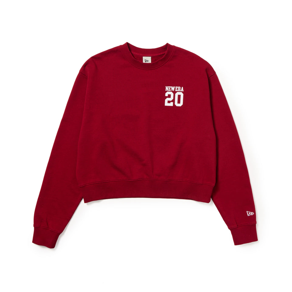 Women's スウェット クルーネック College Logo レッド | NEW ERA ニューエラ公式オンラインストア