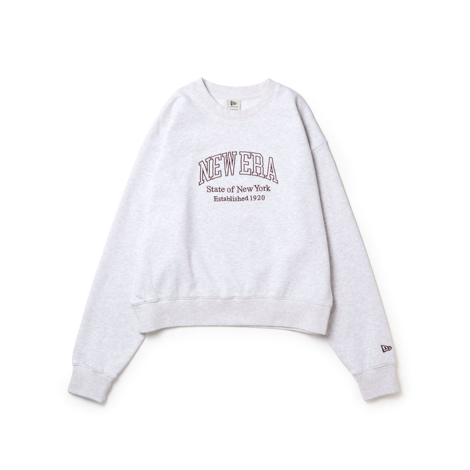 Women's スウェット クルーネック College Logo アッシュグレー | NEW ERA ニューエラ公式オンラインストア