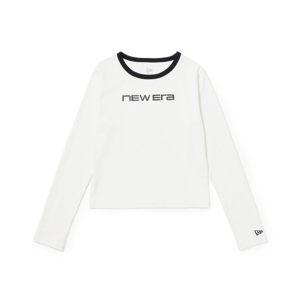 Women's 長袖 Tシャツ Glitter Logo グリッターロゴ オフホワイト | NEW ERA ニューエラ公式オンラインストア