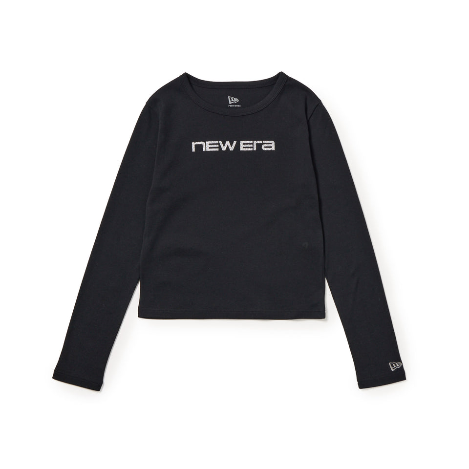Women's 長袖 Tシャツ Glitter Logo グリッターロゴ ブラック | NEW ERA ニューエラ公式オンラインストア