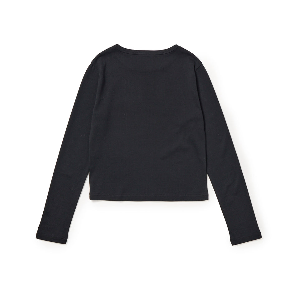Women's 長袖 Tシャツ Glitter Logo グリッターロゴ ブラック | NEW ERA ニューエラ公式オンラインストア