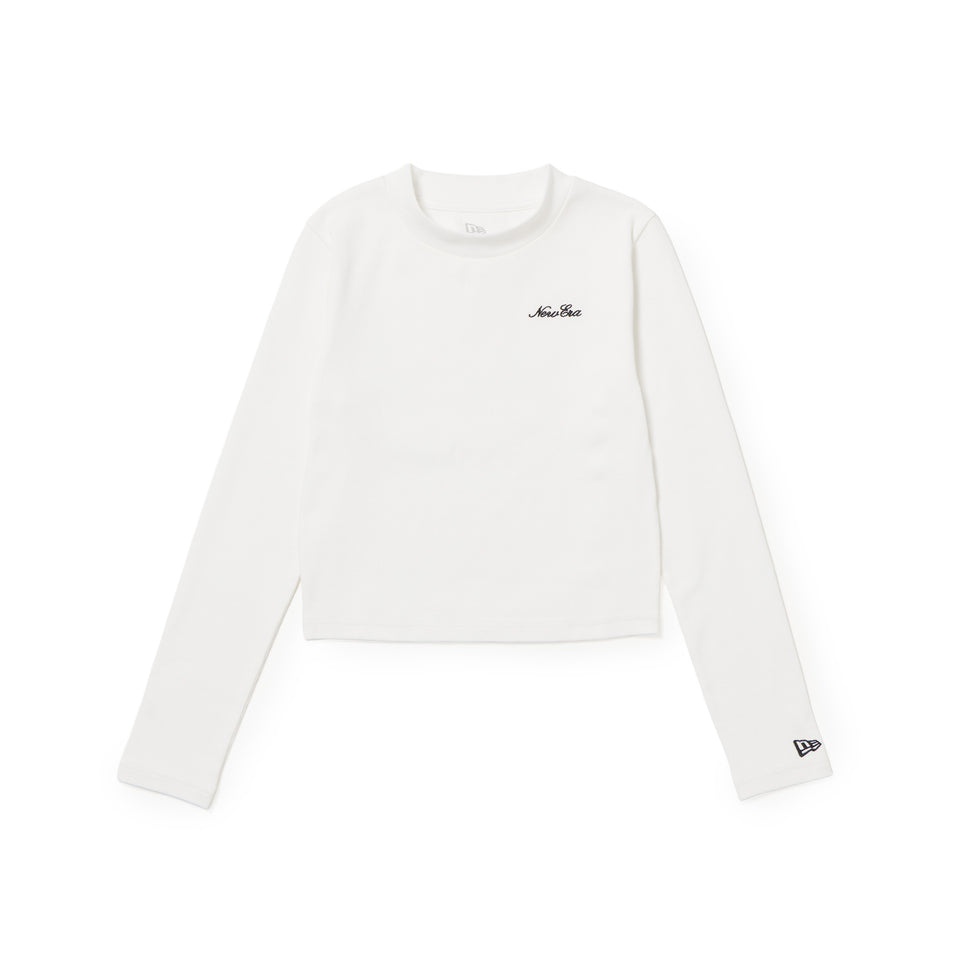 Women's 長袖 リブ Tシャツ Mini Script Logo オフホワイト | NEW ERA ニューエラ公式オンラインストア