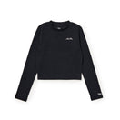 Women's 長袖 リブ Tシャツ Mini Script Logo ブラック | NEW ERA ニューエラ公式オンラインストア