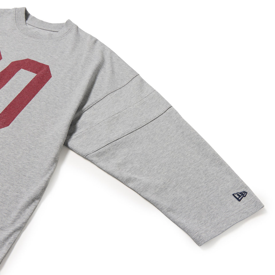 Women's 長袖 オーバーサイズド Numbering Tシャツ 杢グレー | NEW ERA ニューエラ公式オンラインストア