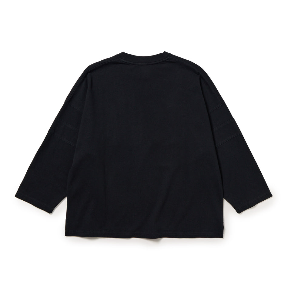 Women's 長袖 オーバーサイズド Numbering Tシャツ ブラック