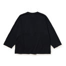 Women's 長袖 オーバーサイズド Numbering Tシャツ ブラック