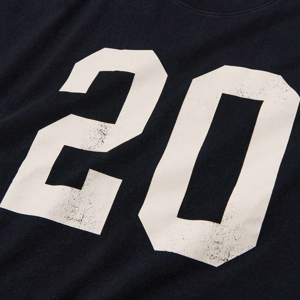 Women's 長袖 オーバーサイズド Numbering Tシャツ ブラック