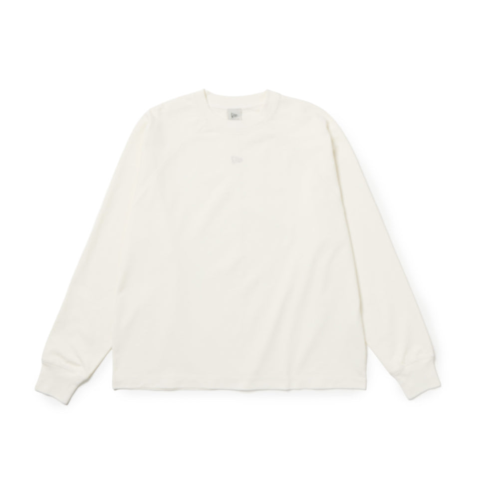 Women's 長袖 オーバーサイズド ガーメントダイ コットン Tシャツ アイボリー | NEW ERA ニューエラ公式オンラインストア