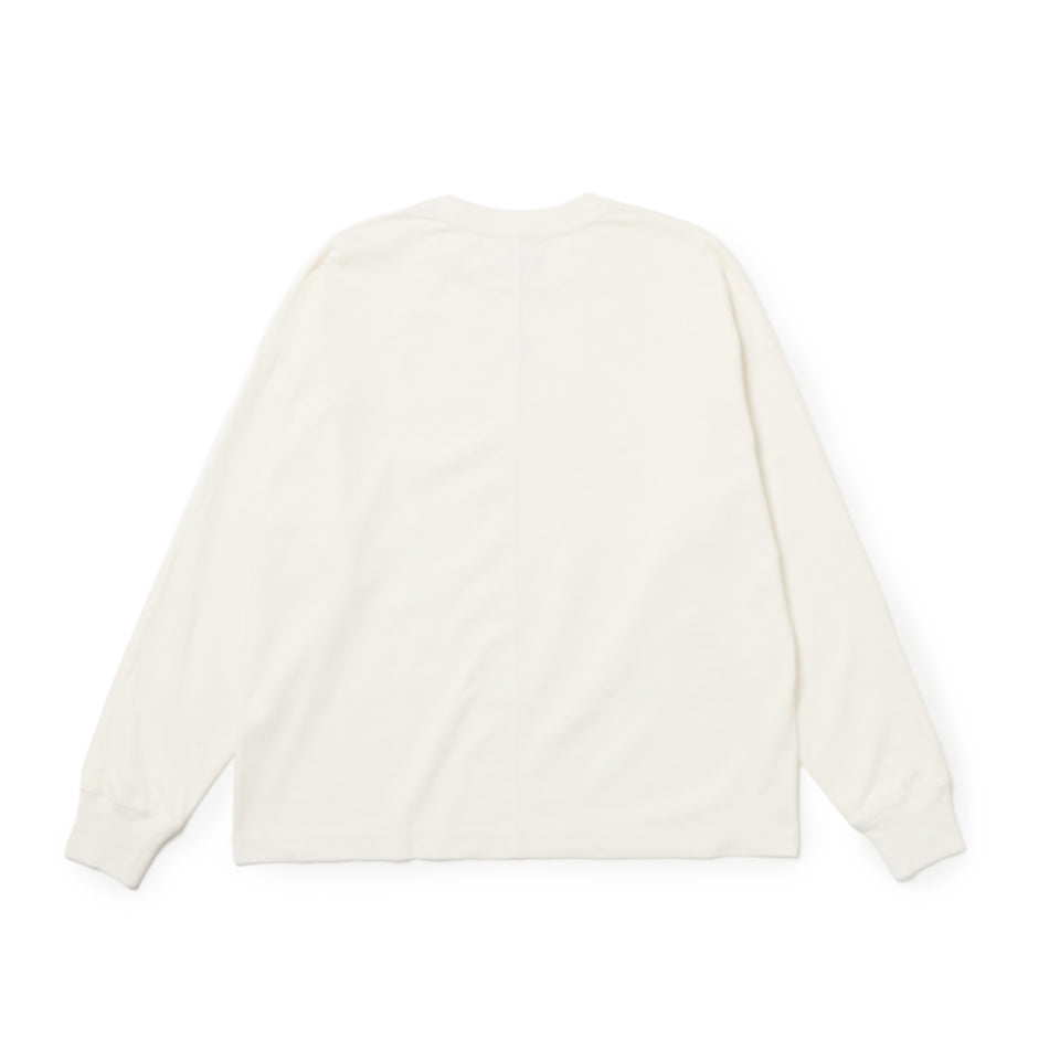 Women's 長袖 オーバーサイズド ガーメントダイ コットン Tシャツ アイボリー | NEW ERA ニューエラ公式オンラインストア