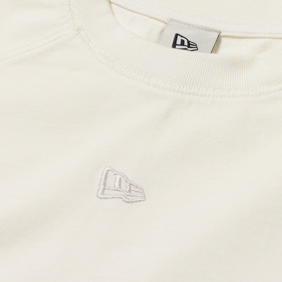 Women's 長袖 オーバーサイズド ガーメントダイ コットン Tシャツ アイボリー | NEW ERA ニューエラ公式オンラインストア