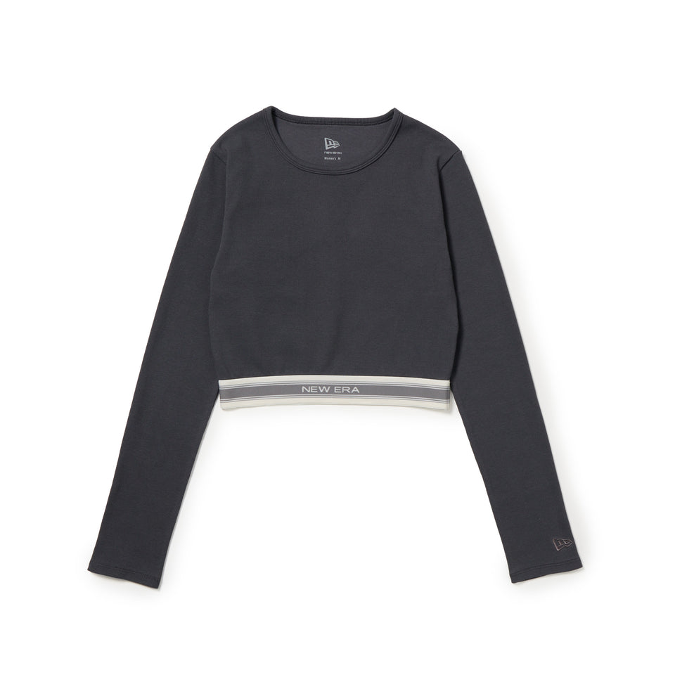 Women's 長袖 クロップド リブ Tシャツ Jaq Tape ジャックテープ グラファイト | NEW ERA ニューエラ公式オンラインストア