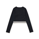Women's 長袖 クロップド リブ Tシャツ Jaq Tape ジャックテープ ブラック | NEW ERA ニューエラ公式オンラインストア