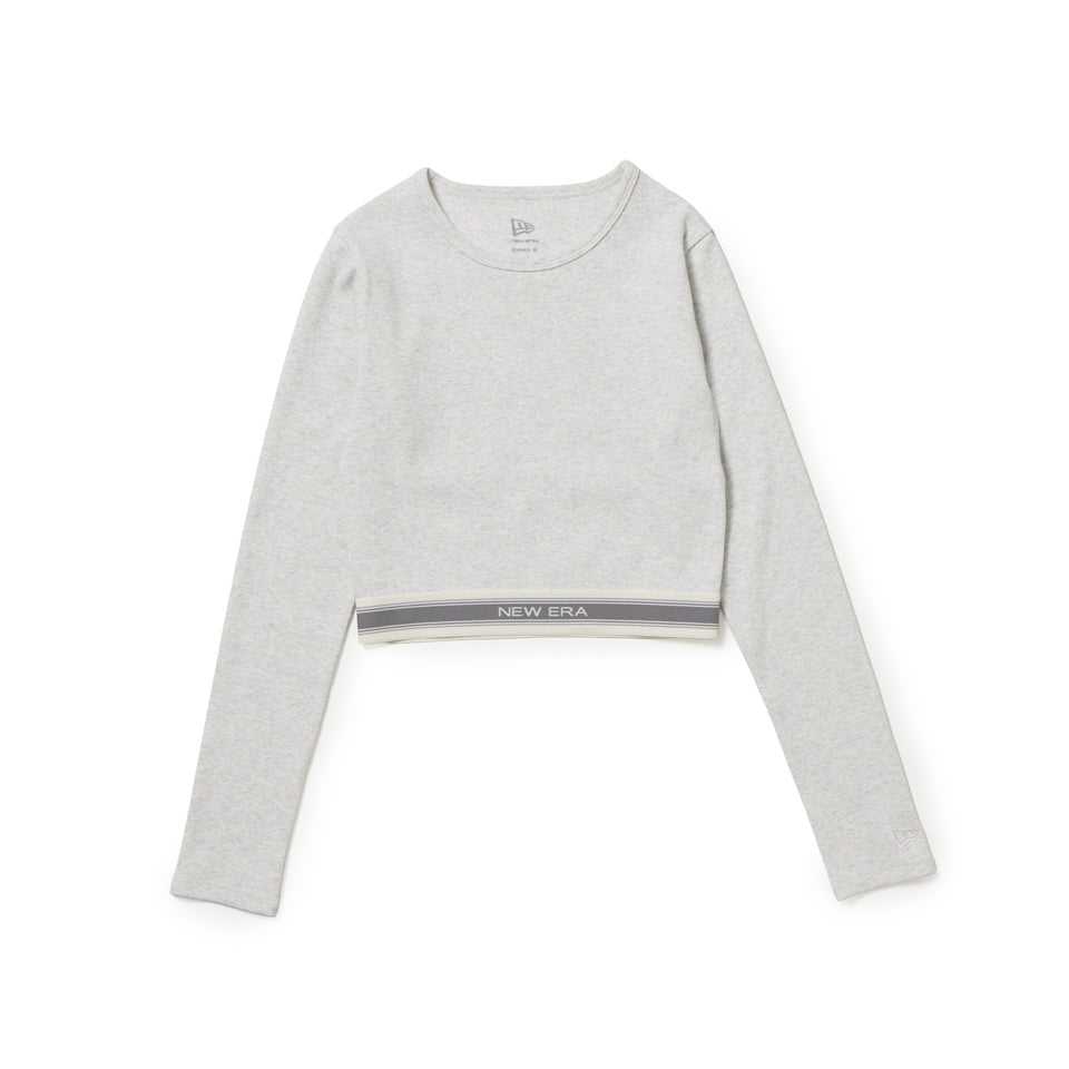 Women's 長袖 クロップド リブ Tシャツ Jaq Tape ジャックテープ アッシュグレー | NEW ERA ニューエラ公式オンラインストア