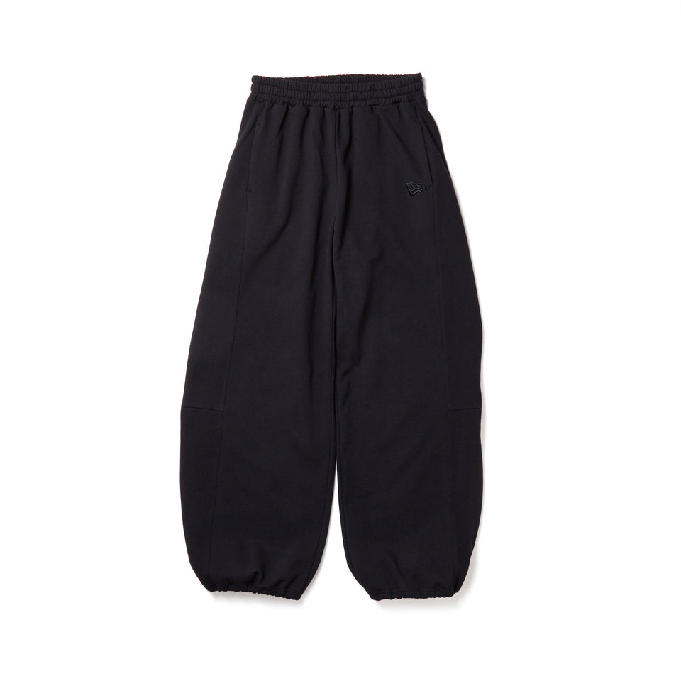 Women's カーブド スウェットパンツ Raised Flag ブラック | NEW ERA ニューエラ公式オンラインストア