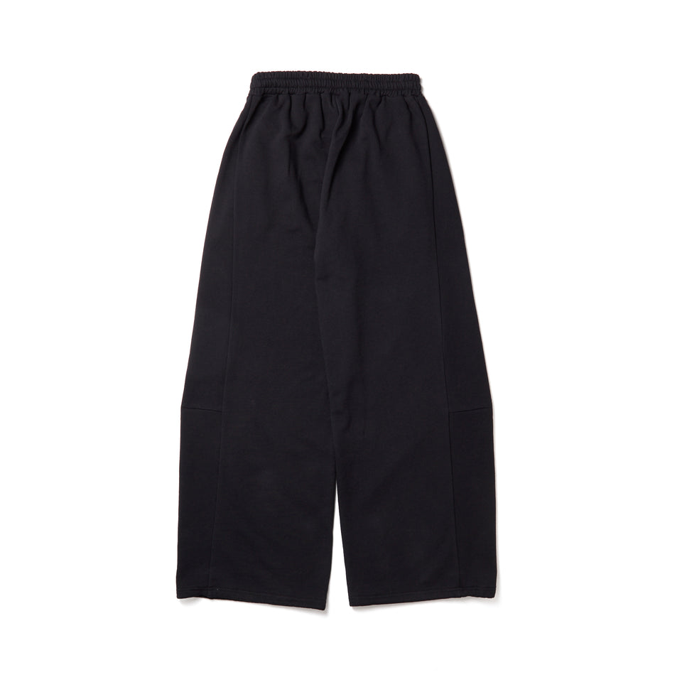 Women's カーブド スウェットパンツ Raised Flag ブラック | NEW ERA ニューエラ公式オンラインストア