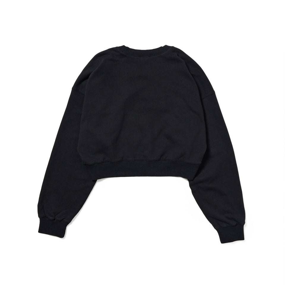 Women's クロップド スウェット クルーネック ブラック | NEW ERA ニューエラ公式オンラインストア