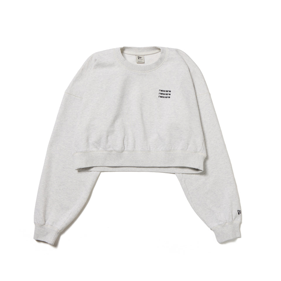Women's クロップド スウェット クルーネック アッシュグレー | NEW ERA ニューエラ公式オンラインストア