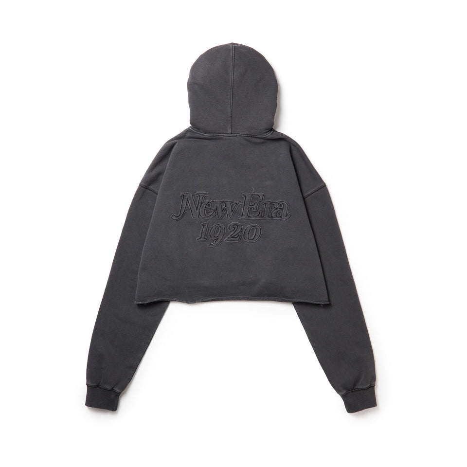 Women's クロップド スウェット カットオフ フーディー NEW ERA 1920 ダークグレー | NEW ERA ニューエラ公式オンラインストア