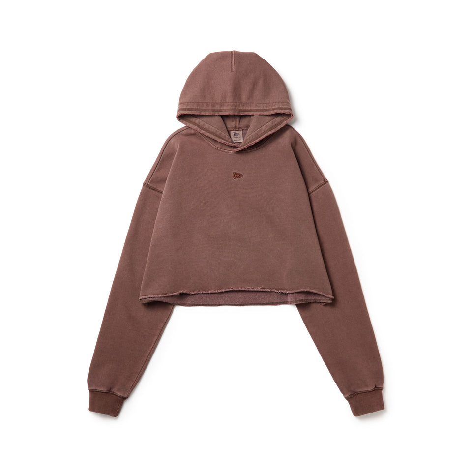 Women's クロップド スウェット カットオフ フーディー NEW ERA 1920 ブラウン | NEW ERA ニューエラ公式オンラインストア