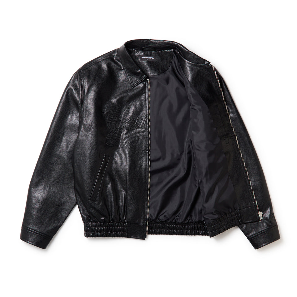 シンセティックレザー ジャケット ニューヨーク・ヤンキース ブラック | NEW ERA ニューエラ公式オンラインストア