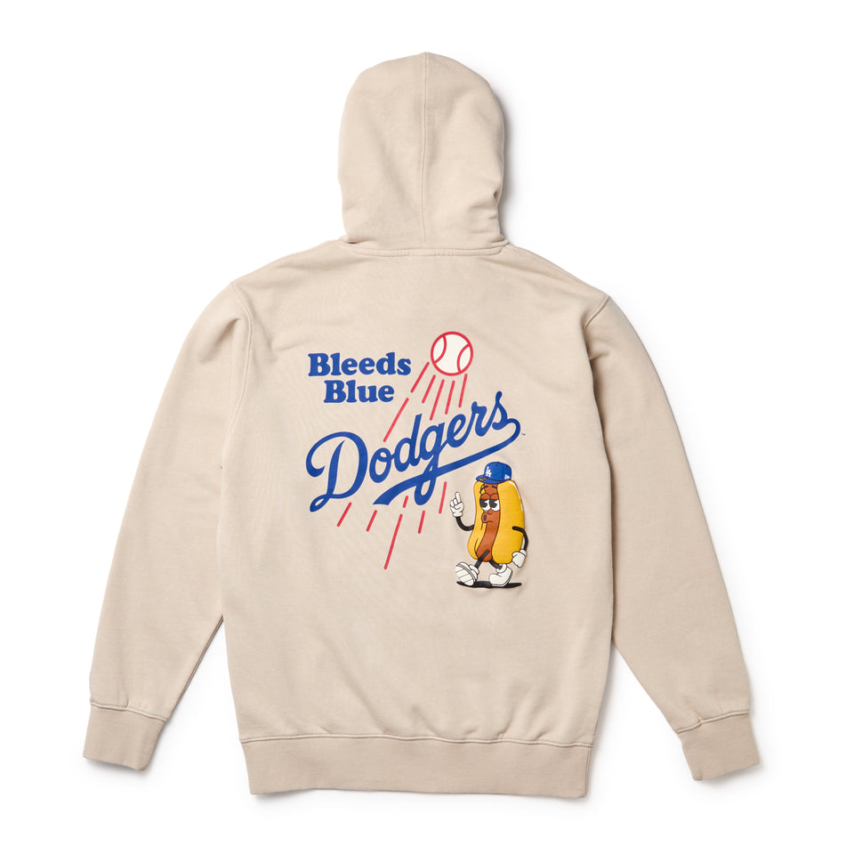 スウェット プルオーバー フーディー ロサンゼルス・ドジャース Bleeds Blue Hot Dog ストーン | NEW ERA ニューエラ公式オンラインストア