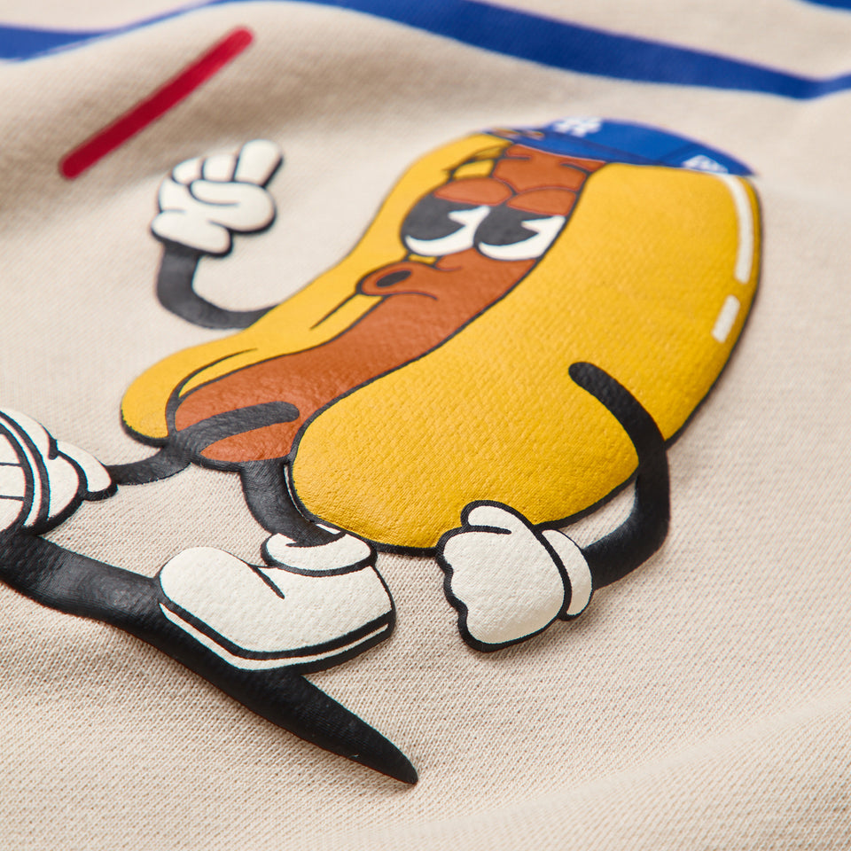 スウェット プルオーバー フーディー ロサンゼルス・ドジャース Bleeds Blue Hot Dog ストーン | NEW ERA ニューエラ公式オンラインストア