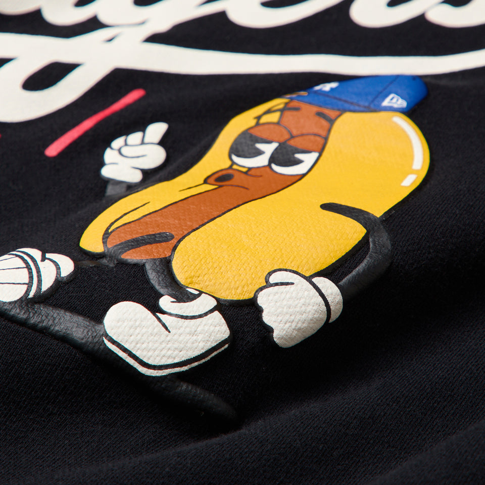 スウェット プルオーバー フーディー ロサンゼルス・ドジャース Bleeds Blue Hot Dog ブラック | NEW ERA ニューエラ公式オンラインストア