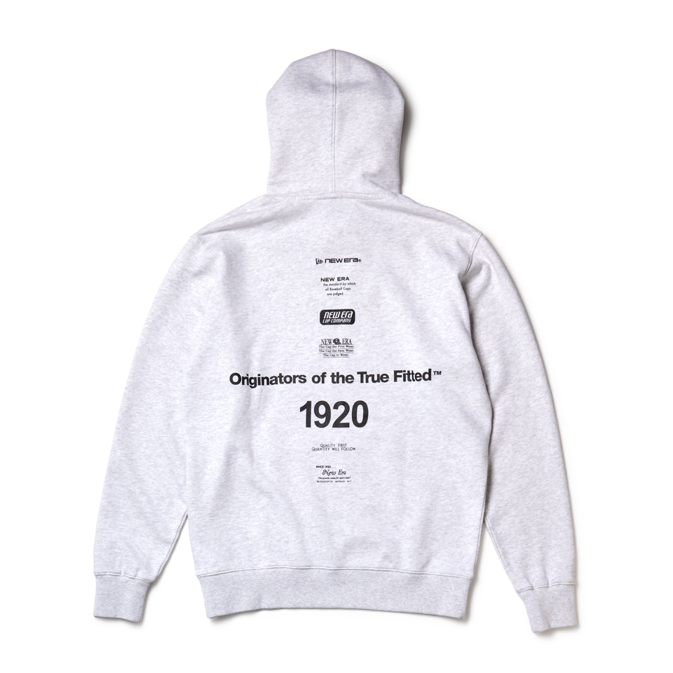 スウェット プルオーバー フーディー アーカイブロゴ アッシュグレー | NEW ERA ニューエラ公式オンラインストア