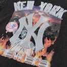 半袖 ウォッシュドコットン Tシャツ Flame ニューヨーク・ヤンキース ブラック | NEW ERA ニューエラ公式オンラインストア