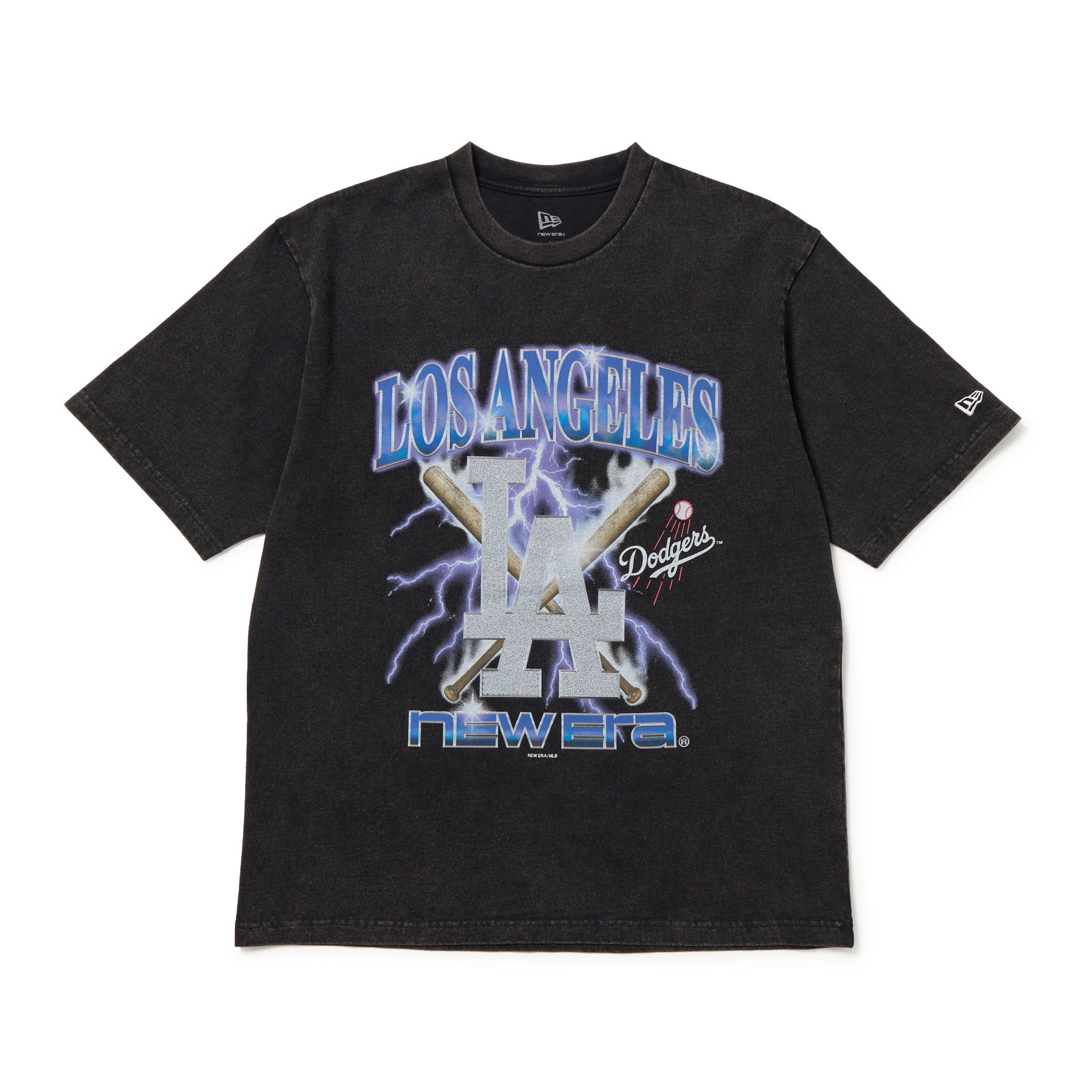 NEW ERA ロサンゼルスドジャース Tシャツ XXL新品未開封 半袖 ウォッシュドコットン Tシャツ Lightning ロサンゼルス