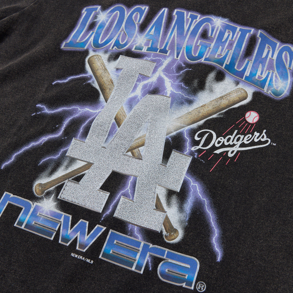 半袖 ウォッシュドコットン Tシャツ Lightning ロサンゼルス・ドジャース ブラック | NEW ERA ニューエラ公式オンラインストア